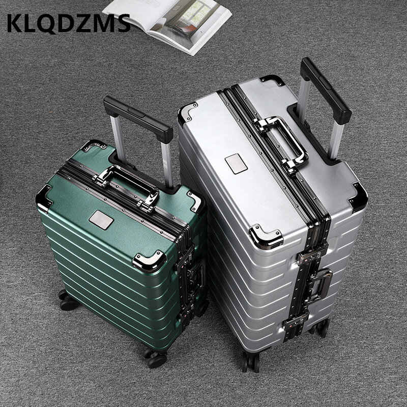 KLQDZMS 20"24"Inch The New Suitcase Waterproof Business Boarding Box Universal Wheel Trolley Case Men's Hand Luggage