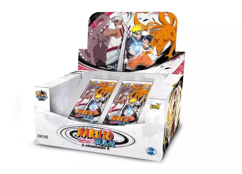 New kyou Original Naruto Cards Uzumaki Sasuke Ninja Game Collection Rare Cards Box Flash Cards Toys for Children regalo di natale