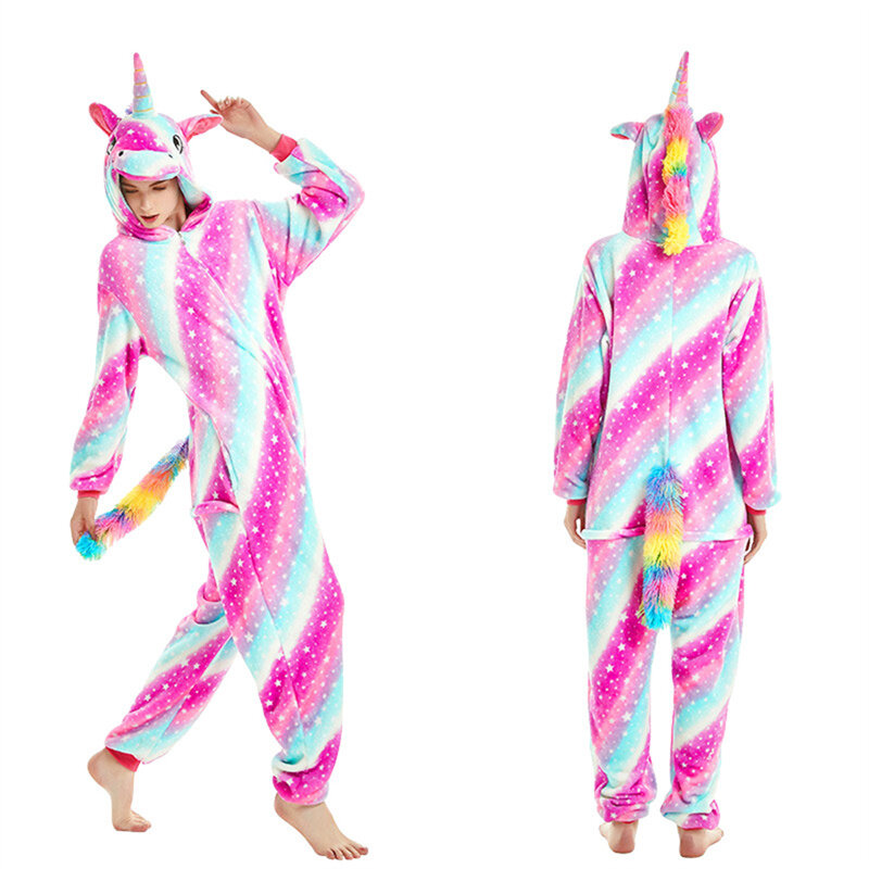 One Piece Pajamas Sleepwear Nightgown Homewear Lingerie Bodysuits Jumpsuit Halloween Cosplay Costumes Long Sleeve Fluffy Pajamas