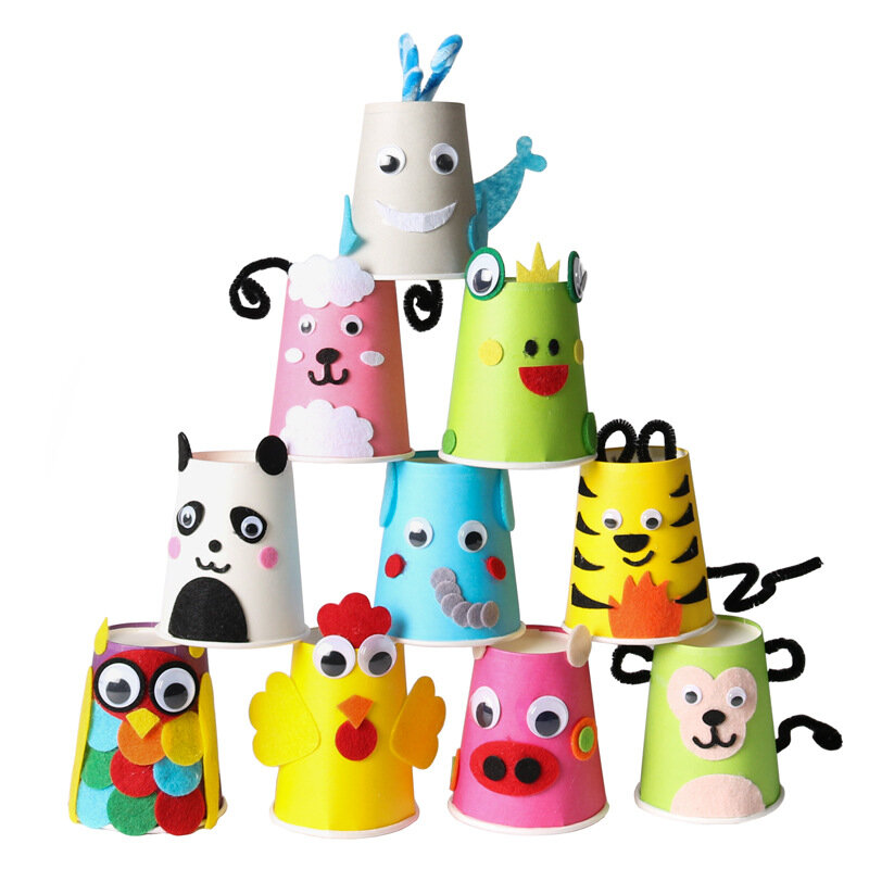 100Ps Zelfklevende Wiggly Googly Oog Pop Beweegbare Simulatie Cartoon Dier Oogbol Diy Kleuterschool Kinderen Craft Supplies