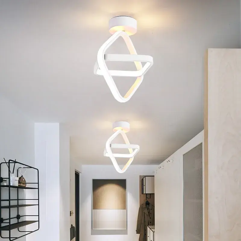 ไฟเพดานทางเดิน LED แบบโมเดิร์นติดพื้นผิวหลอดไฟ LED ใช้ในบ้านแบบโหนดสำหรับห้องนอนห้องนั่งเล่นไฟระเบียง