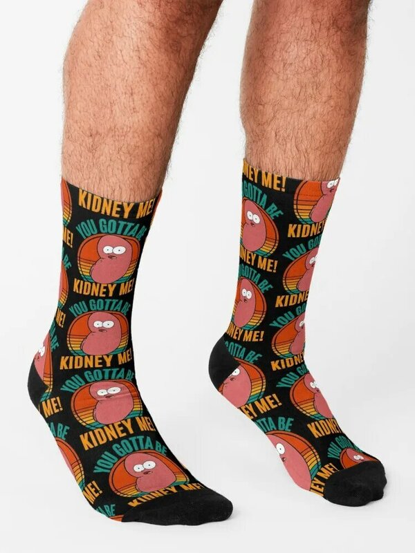 Kidney Funny Pun for a Kidney Donor You Gotta Be Kidney Me! Socks football summer halloween Socks Male Women's