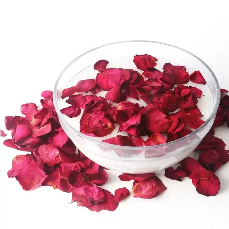 Pétalos de rosa secos naturales románticos, productos de baño para ducha, pétalos de flores secas, Spa, blanqueamiento, 50g