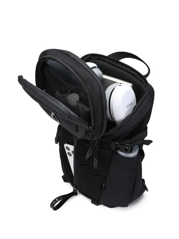 Ozuko tas dada USB untuk pria, tas selempang tahan air anti-maling, tas kurir perjalanan pendek dengan desainer modis untuk pria