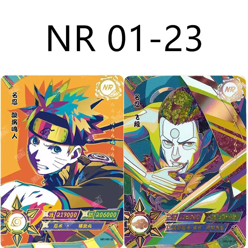 Karta kaywe Naruto pełny zestaw rzadkich SV BP SE GP CP SP CR MR PR SLR lub AR NR UR ZR karty Uzumaki Anime Naruto figurka kolekcjonerska karta