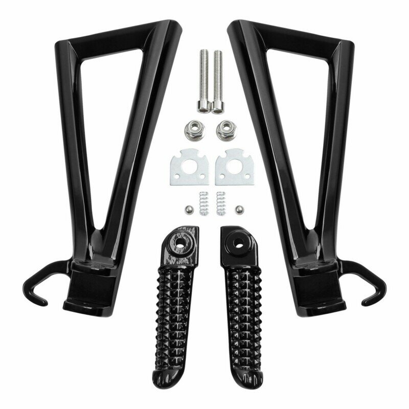 Motorcycle Rear Passenger Footrest Foot Pegs Bracket Set For Yamaha YZF-R6 YZF R6 YZFR6 2006-2016