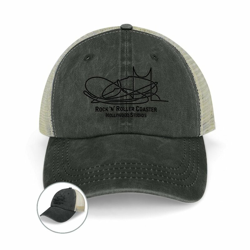 Homens e mulheres Montanha-russa Rock 'n' Roller Hat de cowboy, Beach Golf Trucker Cap, 4, Novo