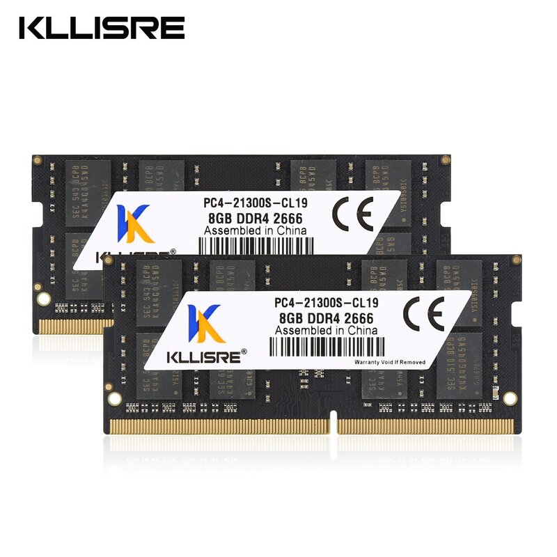 Kllisre DDR3 DDR4 8GB 4GB 16GB portátil Ram 1333 1600 2400 2666 3200 DDR3L 204pin Sodimm Notebook Memory