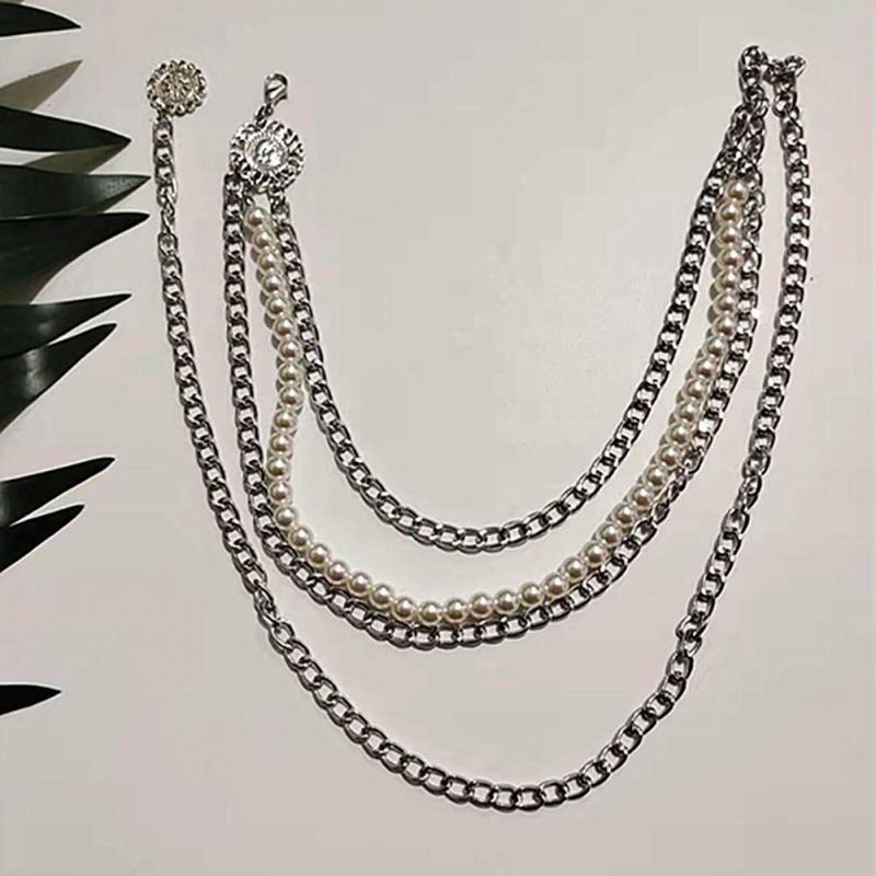 1 ~ 10PCS Trendy Pearl Waist Chain Versatile Hippie Chic Style Instagrammable trend accessori Chic eleganti accessori da spiaggia