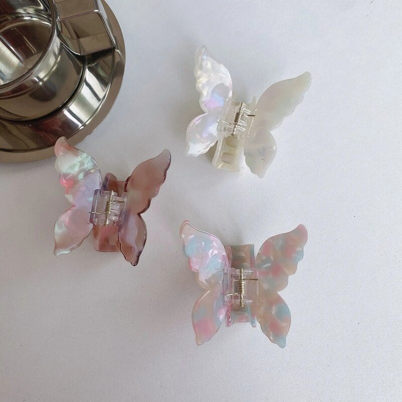 New Catch Hair Claw Butterfly Hair Accessories Sweet Acetate Sheet Grabbing Back Of The Head Hair Clip Hairpin Headdress