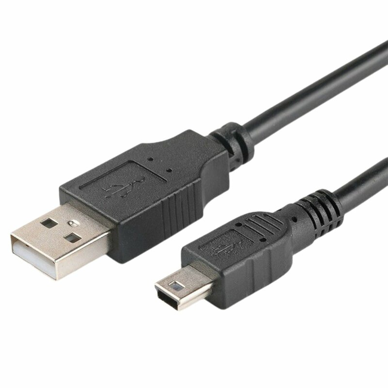 Cables de datos de 1M Mini USB 2,0 a Puerto T USB, Cable de transmisión de cuatro núcleos de cobre estándar, conectores chapados en oro