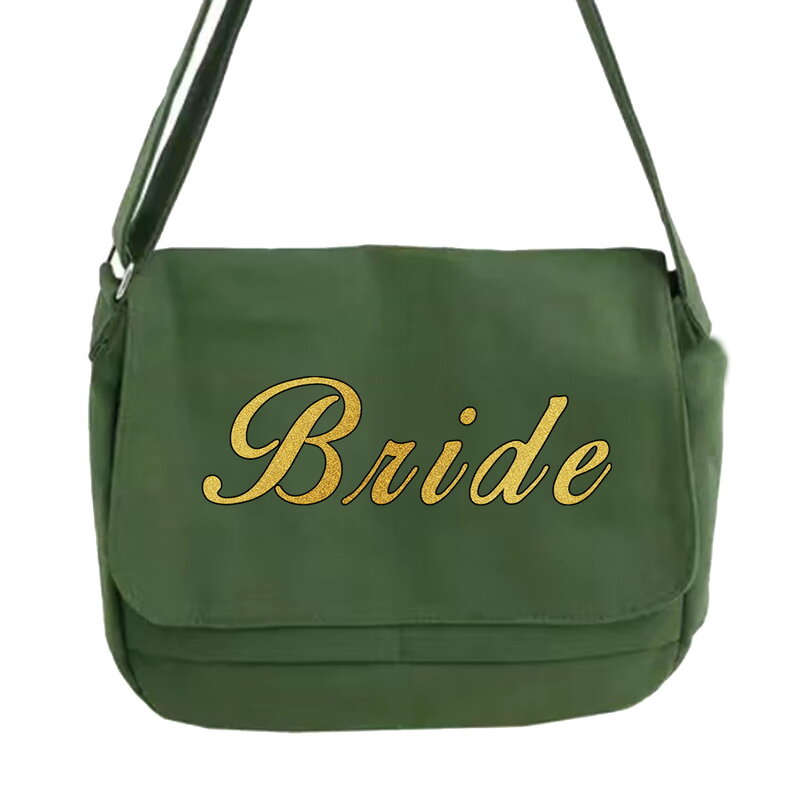 Sac messager multifonction Simple, sacoche Portable polyvalente pour étudiants de classe, sacs à motif de mariée à une épaule