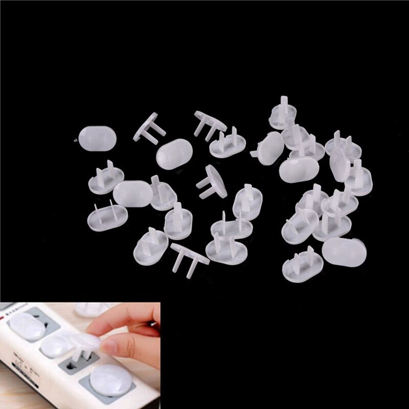 300Pcs Anti Electric Shock Plugs Protector Cover Cap Power Socket Electrical Outlet Baby Children Safety Guard Two Holes
