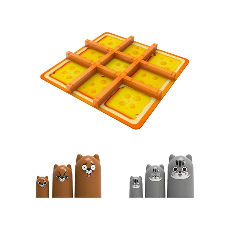 Tic TAC Toe juego educativo para niños, 6 piezas, juegos familiares para interiores