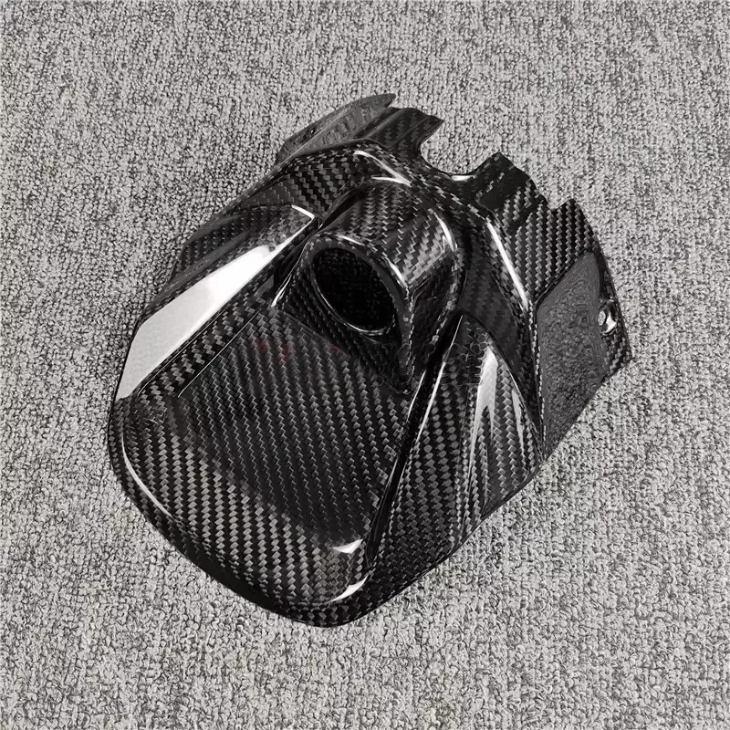 Motorcycle Real Carbon Fiber Front Fuel Gas Tank Key Cover Cowl Panel Fairing For Aprilia RS660 2020 2021 2022 2023 RS 660 Parts