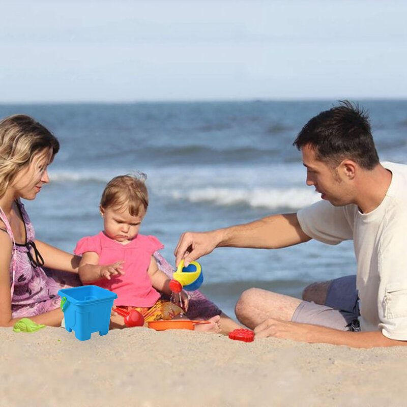 ألعاب تعليمية مبكرة للطفل ، رمال الشاطئ ، مجرفة الوالدين والطفل ، مجموعة دلو
