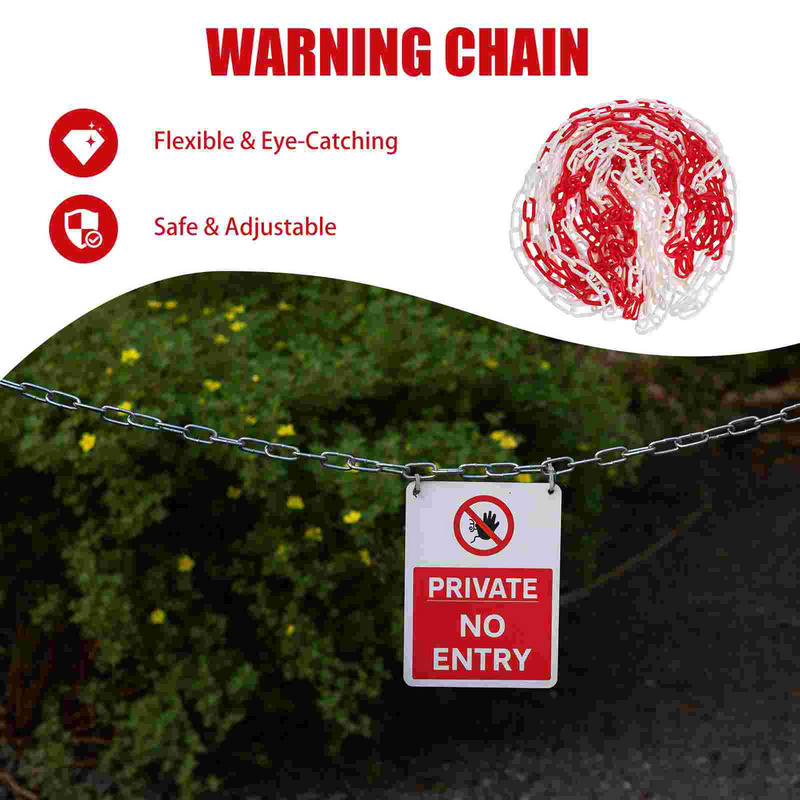 Barrier Chain Parking Plastic Caution The Abs Driveway Crowd Security Chains Door