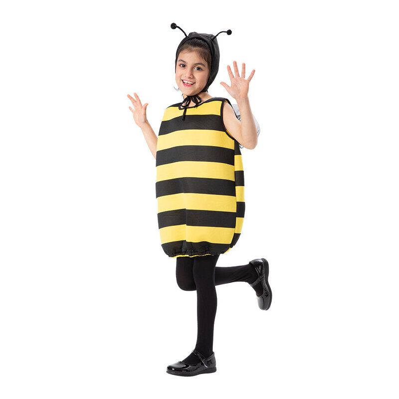 Disfraz de burbuja de abejorro para niño, disfraz de Halloween para niño, bonito, amarillo, abeja, Animal, Cosplay, vestido de lujo para fiesta