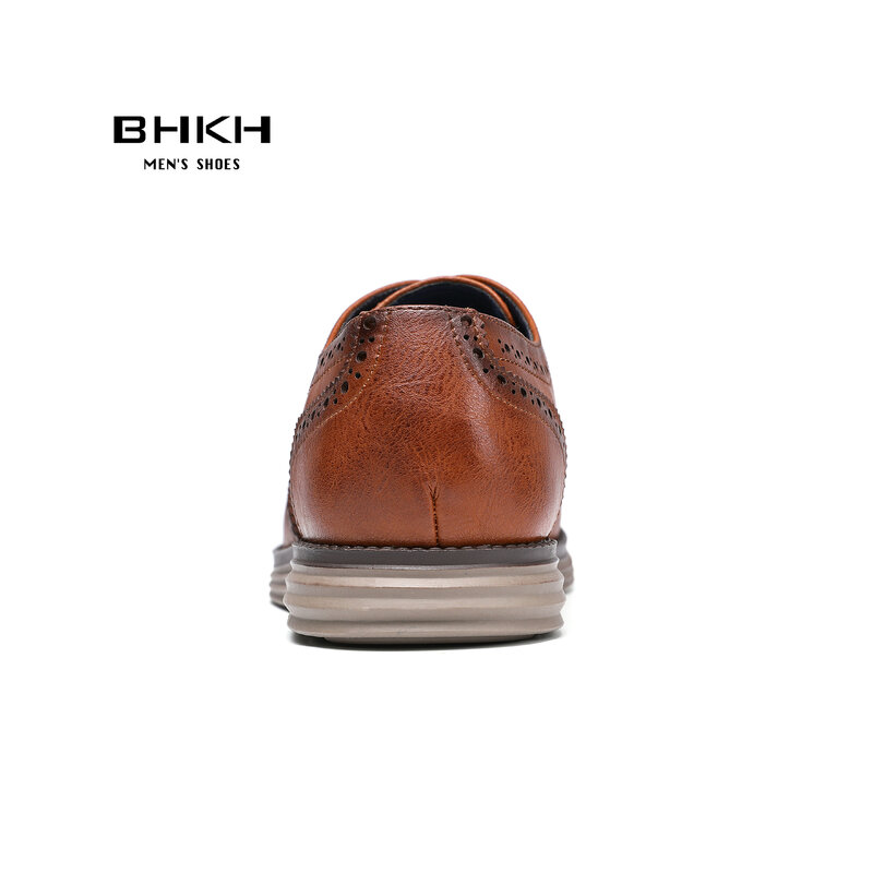 BHKH – chaussures habillées en cuir véritable pour homme, décontractées, intelligentes, pour le travail et le bureau, collection automne 2022