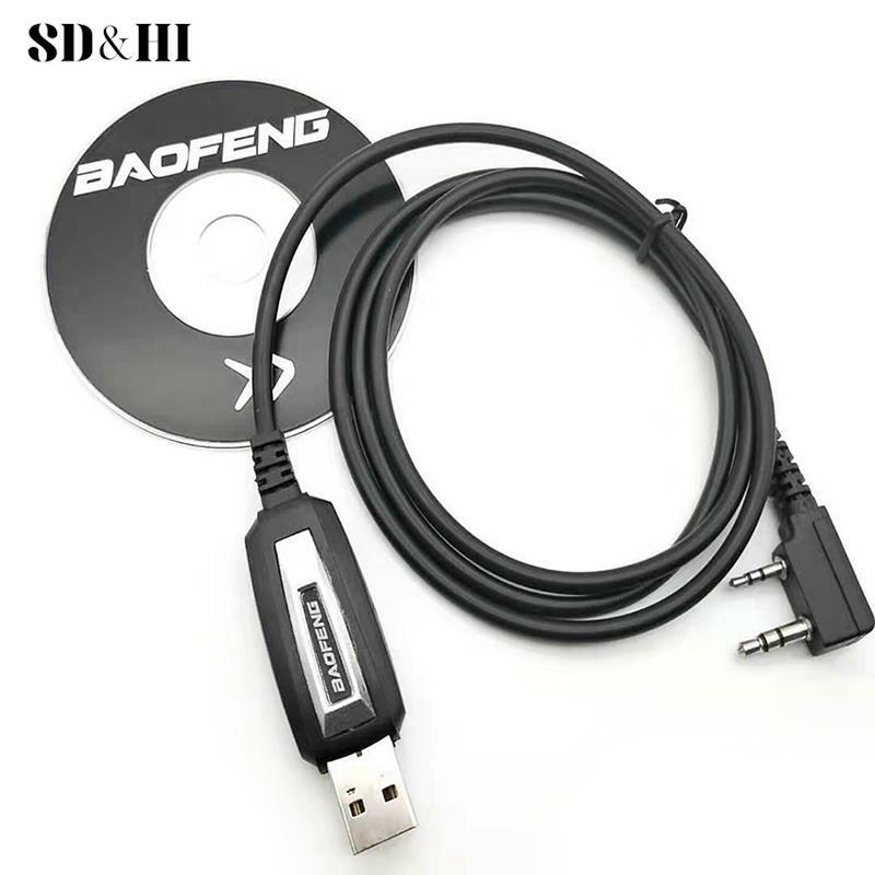 Pigments USB portables Câble Pour Baofeng Radio Bidirectionnelle Walperforated Talkie BF-888S UV-5R UV-82 Étanche