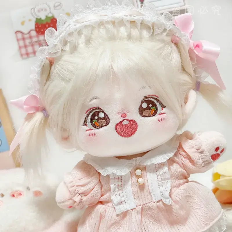 Платье принцессы с бантом, 20 см, хлопковая кукла, кукла, меняющая без свойств