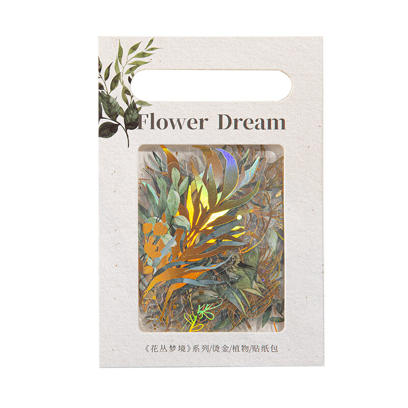 Pegatina para mascotas con mensaje retro, serie Dream Flower Blossom, 6 paquetes por lote