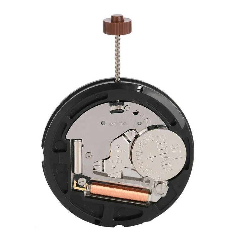 Relógio de quartzo masculino com calendário duplo, acessórios de reparo, movimento EAT 517, original