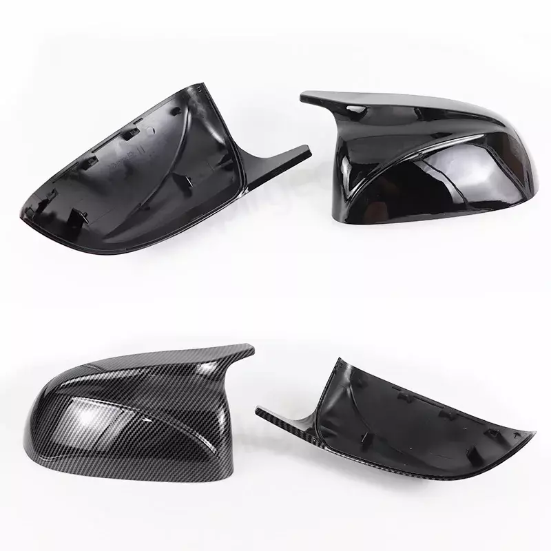 Чехол из углеродного волокна для автомобильного зеркала заднего вида с крыльями и боковыми зеркалами, чехол для BMW x3 G01 x4 G02 x5 G05 2018-22, черный стиль M3