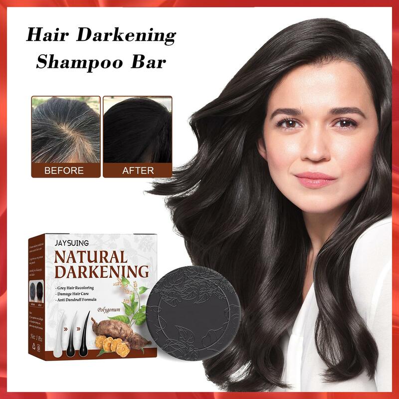 3 pezzi Shampoo nutriente per capelli sapone Polygonum Shampoo oscurante per capelli sapone da Bar sapone fatto a mano per la pulizia dei capelli biologico naturale