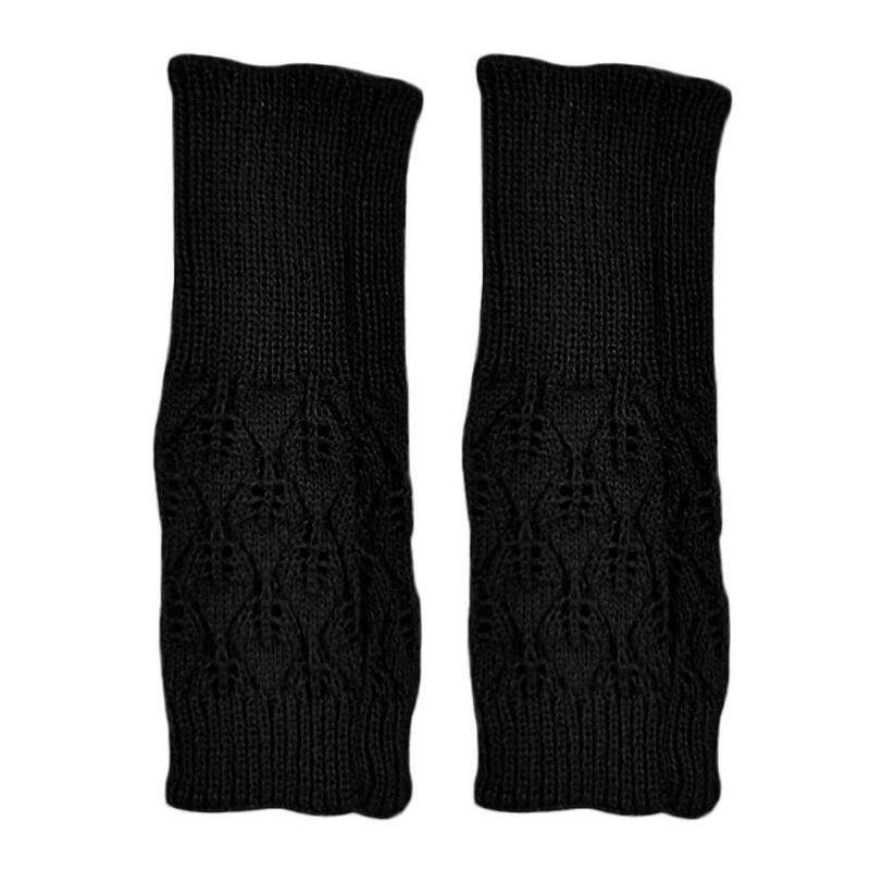 ถุงมือถักแบบไม่มีนิ้วสำหรับผู้หญิง, ถุงมือแบบเกาหลีสำหรับฤดูหนาวถุงมือยืดแขนถุงมือ I8D8แบบไม่มีนิ้ว