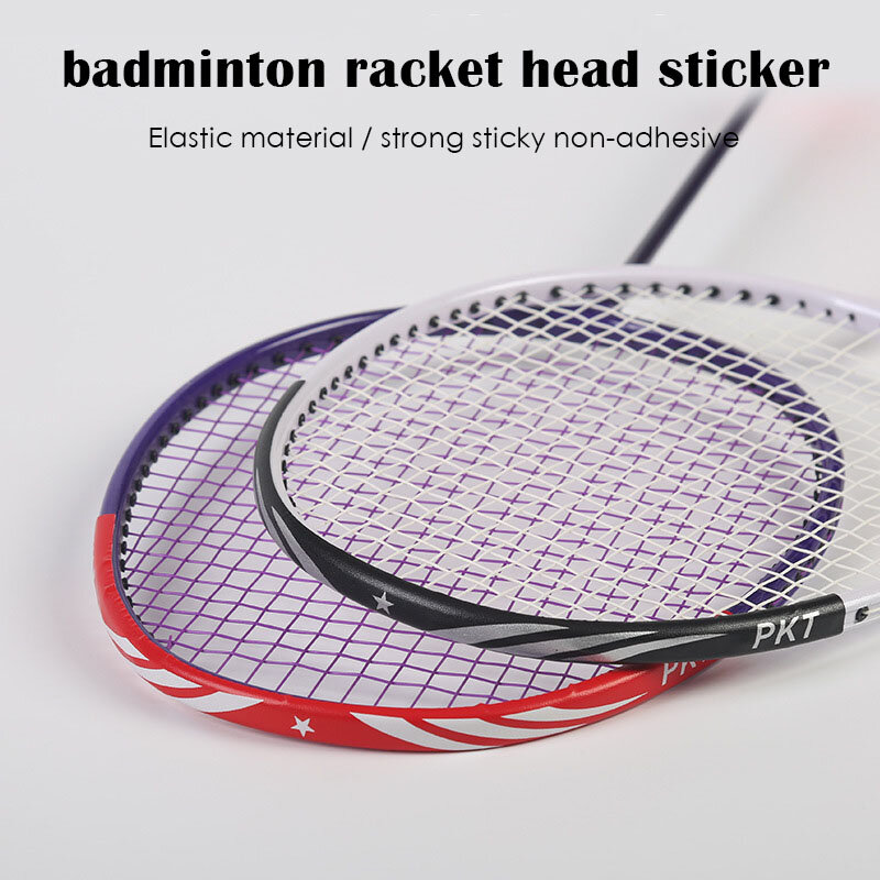 Paletka do badmintona ochrona głowy naklejka rakieta głowa naklejka ochronna odporna na zużycie paletka do badmintona akcesoria