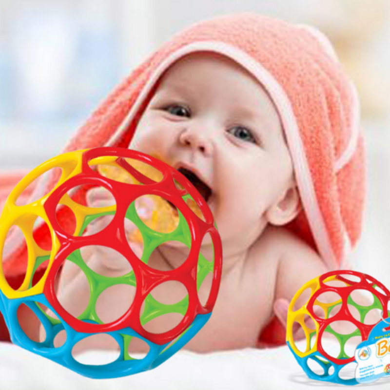 Baby sonagli Soft Ball Toy massaggiagengive appena nati che afferrano il gioco di esercizi campana a mano sviluppo giocattoli educativi di intelligenza per i bambini