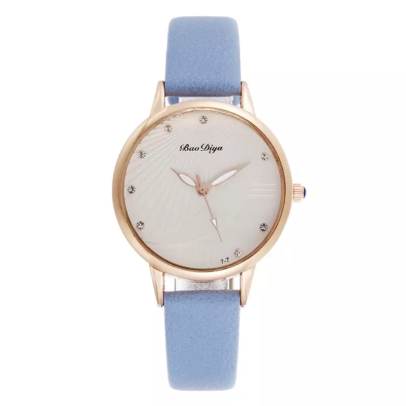 Женские кварцевые часы с кожаным ремешком, элегантные модные роскошные повседневные часы с простым дизайном и циферблатом, 2024