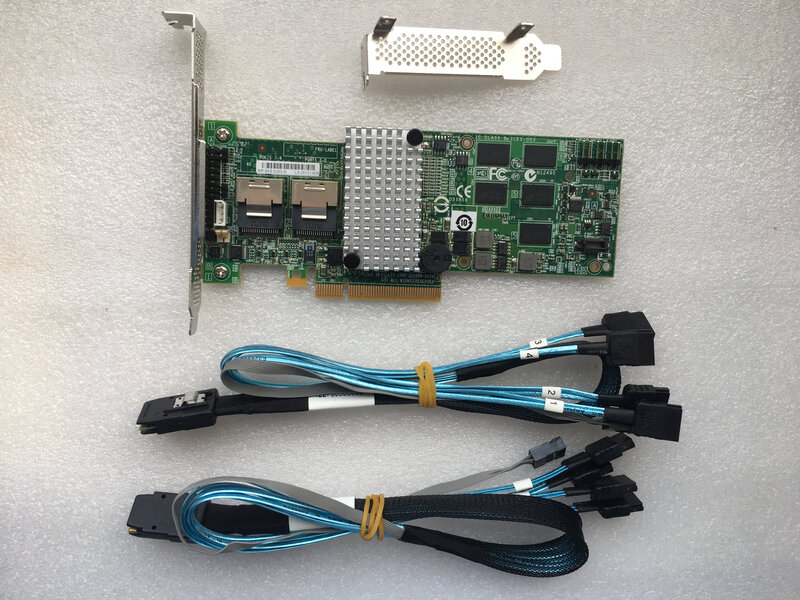 Para LSI00202 Megaraid SAS 9260-8i controlador RAID 512MB + cables/BBU08/2,0 SSD clave