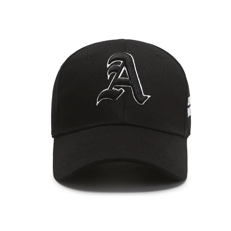 หมวกเบสบอลปักลายตัวอักษรคู่, หมวกแฟชั่นกันแสงแดดปรับได้หมวกสตรีทแวร์ระบายอากาศได้อเนกประสงค์ของขวัญ