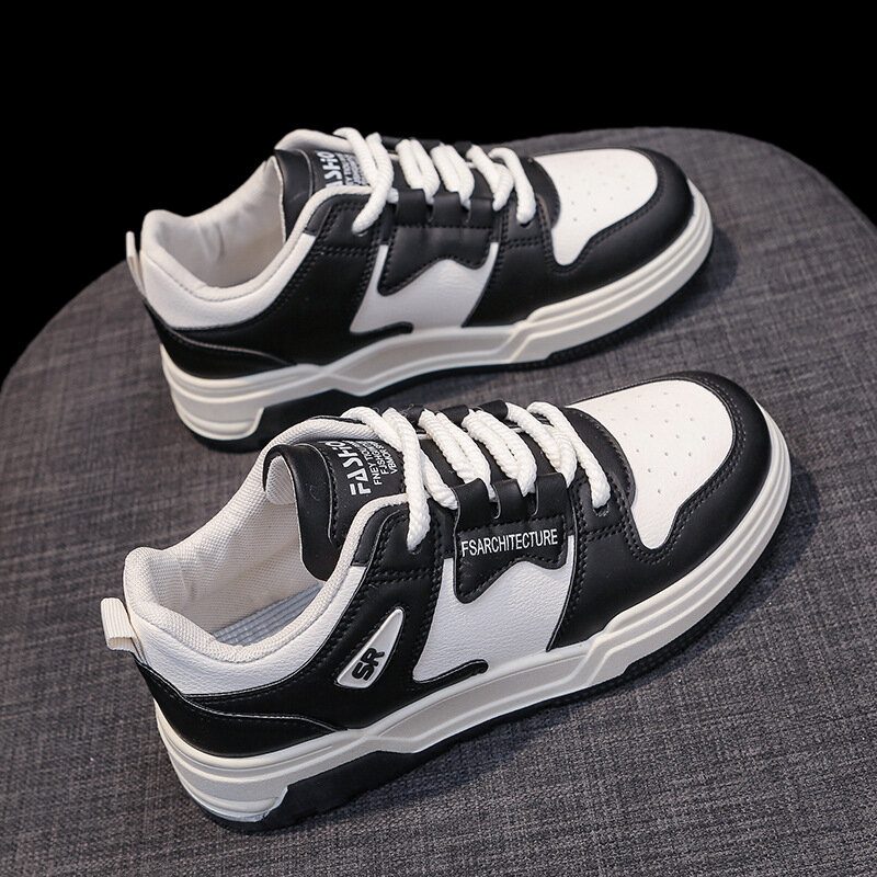 Comemore 2024 wiosenne nowe wygodne buty z niskim topem koreański biały modne buty damskie codzienne białe buty na platformie