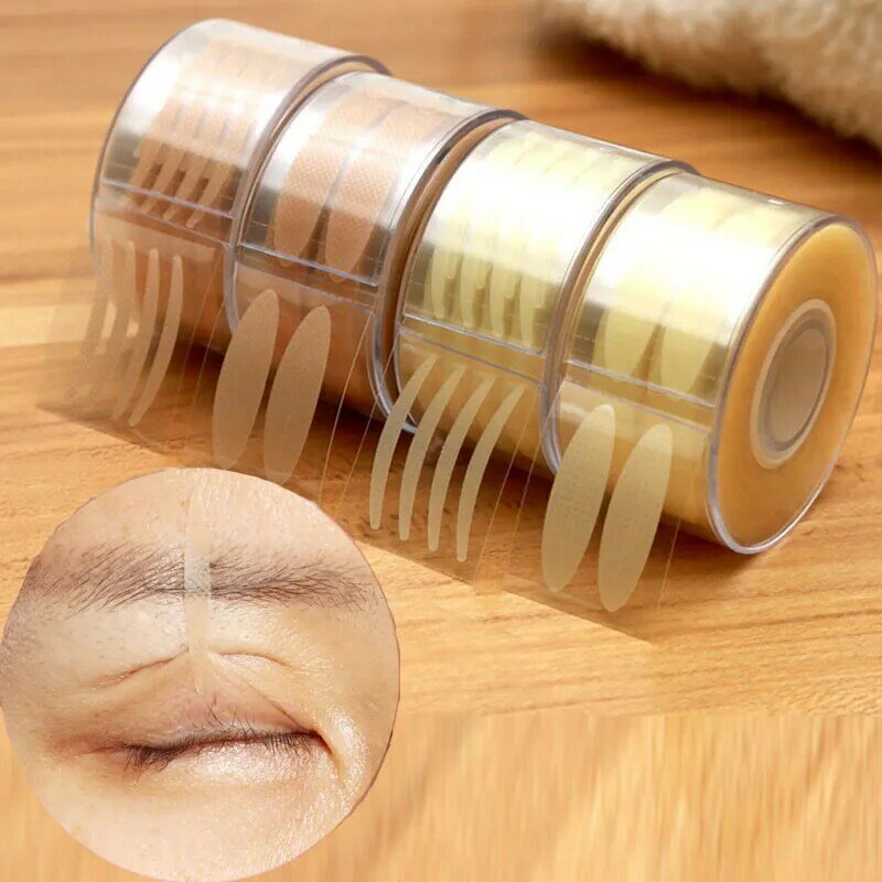 Invisible Double Fold Eyelid Tape Adesivo, Extensão dos Cílios, Auto-adesivo Under Eye Lashes, Shadow Patch, Beauty Tool, 600 pcs