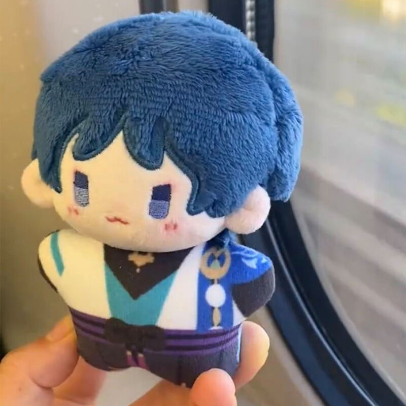 Anime Genshin Impact Balladeer 10cm Soft Stuffed Plush Toys Pendant Keychain a5819  Birthday Gift