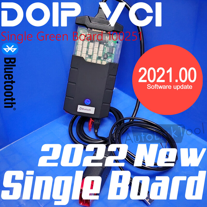 DoIP VCI DS New VCI Single Board Green PCB Bluetooth Multi-LED Online Diagnostic Function For DS VD TCS Cars Heavy Duty Trucks