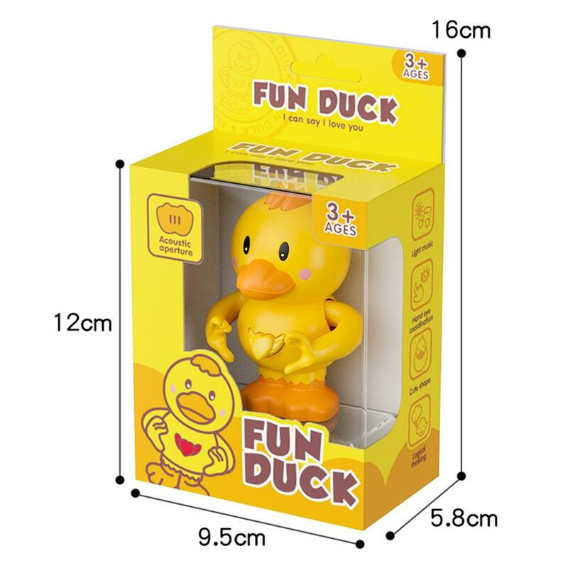 Musical Duck Toy Creative Cute Cartoon Duck With Light Music For Baby Birthday Gifts Girlfriend Valentine's Day Gifts
