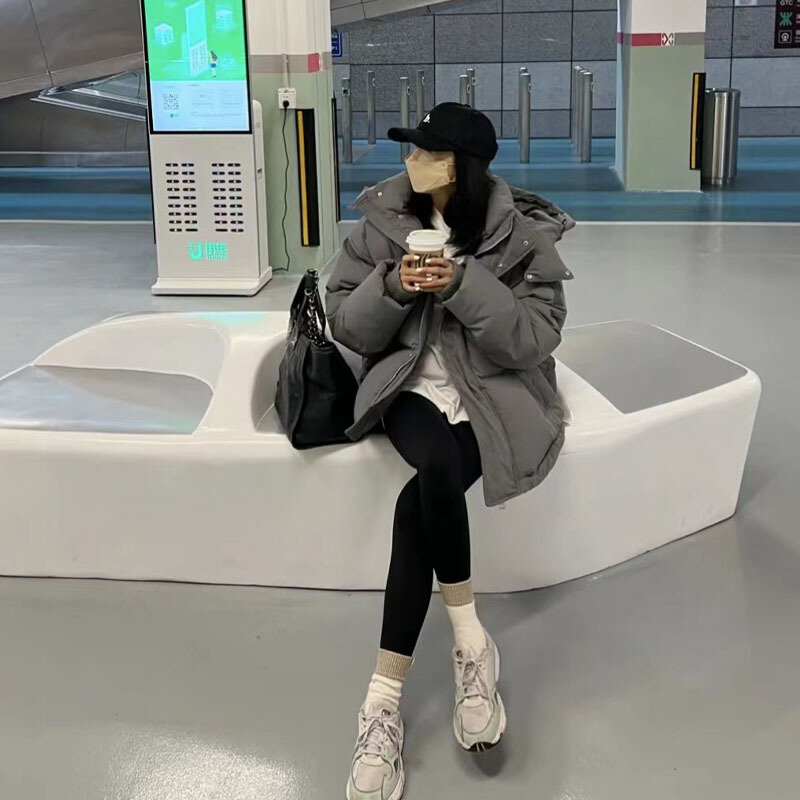 Abrigos de plumón de pato blanco de estilo coreano para mujer de invierno 2022