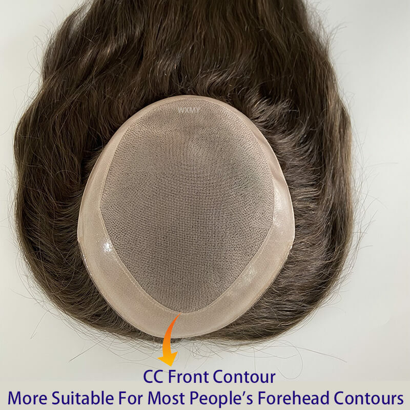 Coberturas de cabelo longas e retas para mulheres, mono fino com base de PU, 100% remy perucas de cabelo humano