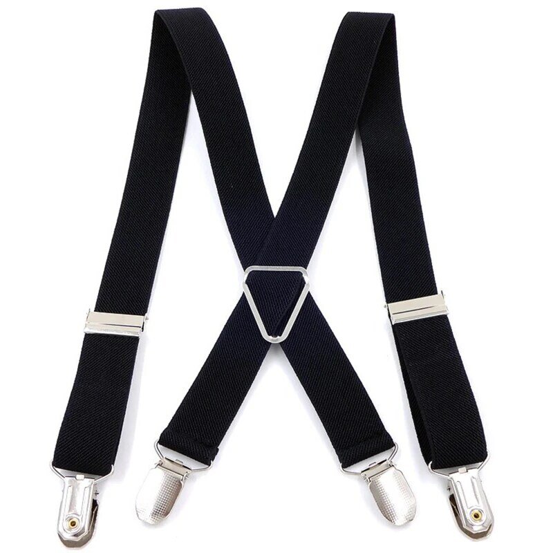 X Unisex Hosenträger Männer Frauen verstellbare elastische Voll tonfa rben x Rücken clips an Hosen Hosenträger für Männer und Frauen