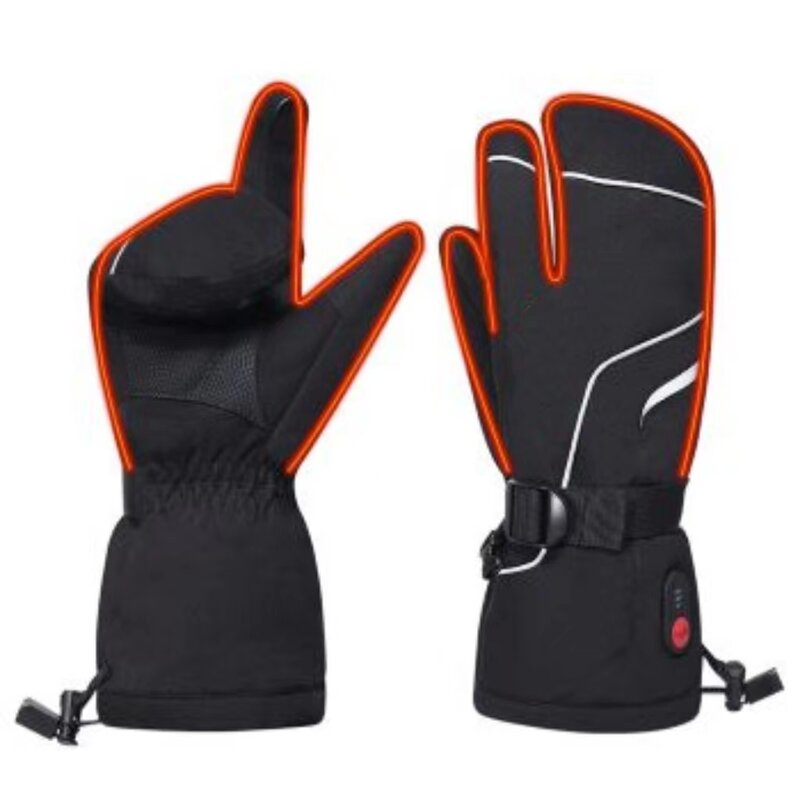SAVIOR-Guantes Térmicos de Snowboard para mujer, Guantes Térmicos recargables para motocicleta, guantes de esquí impermeables, guantes eléctricos con batería