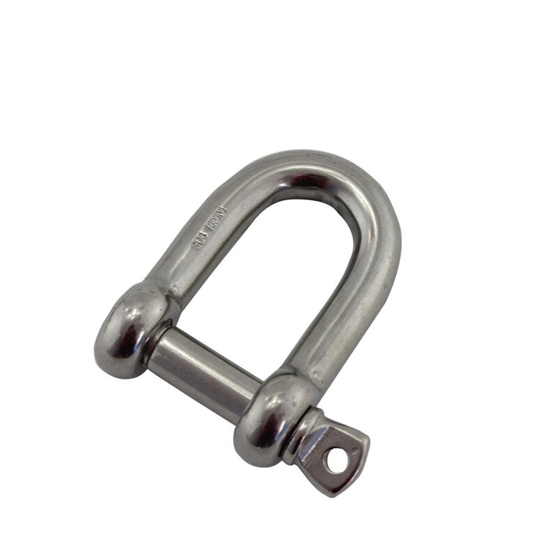 1PCS 304 Stainless Steel D Shackle With Screw Pin 4mm 5mm 6mm 8mm Stainless Steel Screw Pin Anchor D Shackle For Bracelets