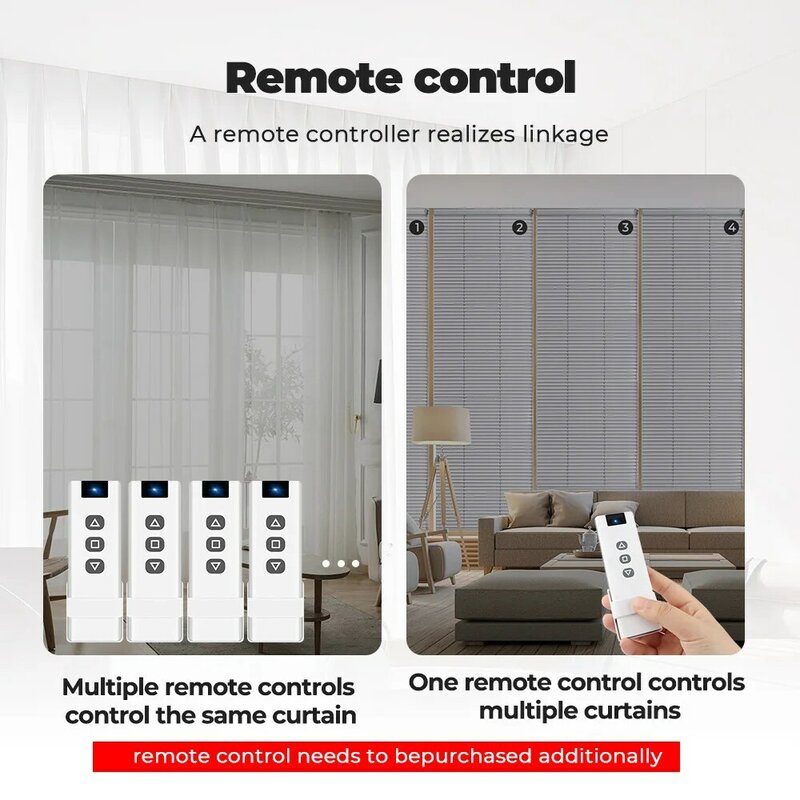 Lonsonho WiFi RF433 Smart Curtain Switch Module Relay Tuya Smart Life Wireless Remote Control Alexa Google Home Compatible