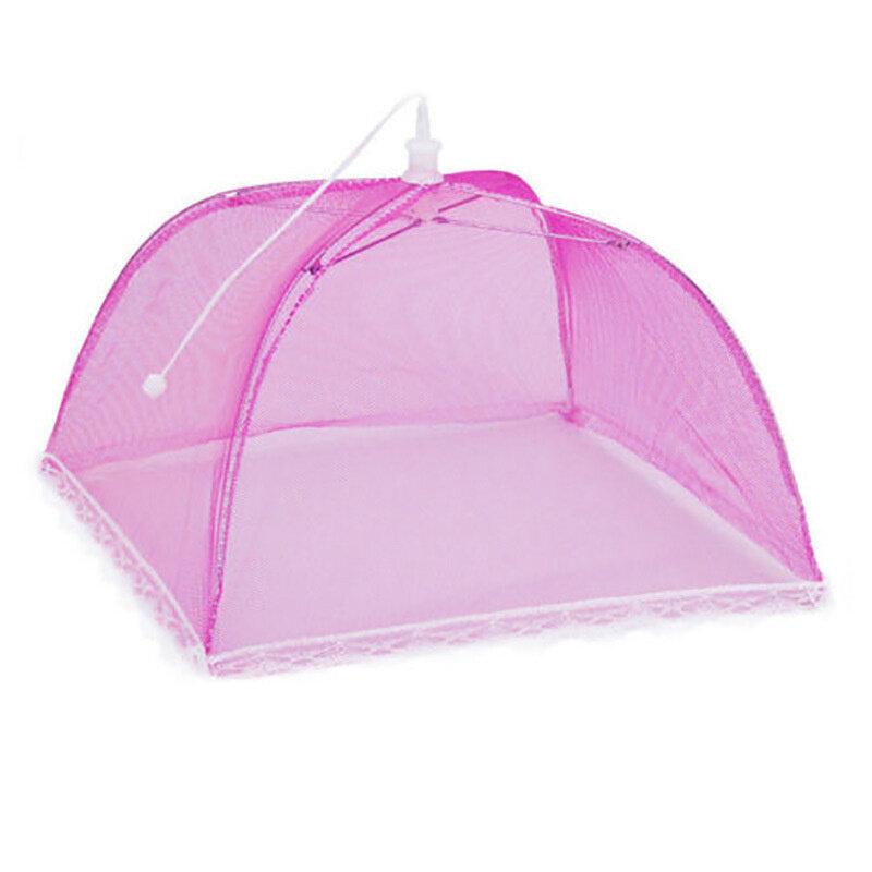 Household Food Umbrella Cover Picnic Barbecue Party Anti Mosquito Fly Resistant Net Tent For Kitchen Dinner Table YJN