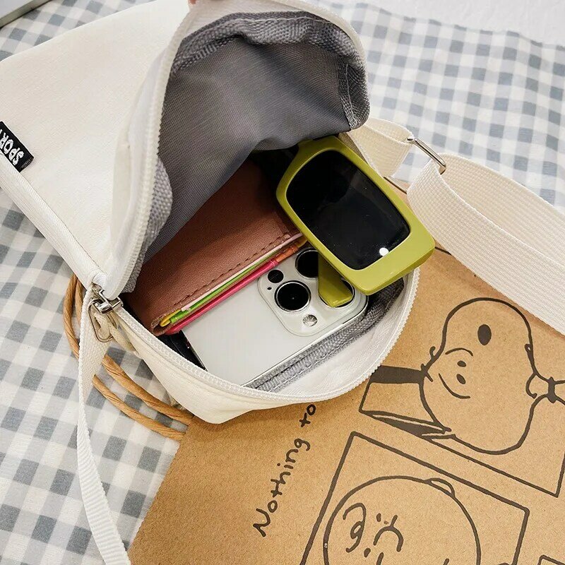 Nowa modna torba na telefon komórkowy damska torba typu Messenger pasujące Mini mała torba typu Crossbody torba wisząca dekolt portmonetka pionowa torebka
