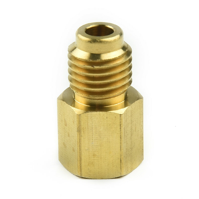 1Pc Interne Draad 1/4 "Externe Draad 1/2" Adapter Messing Voor Auto Messing Adapters Auto Conditioner Adapter