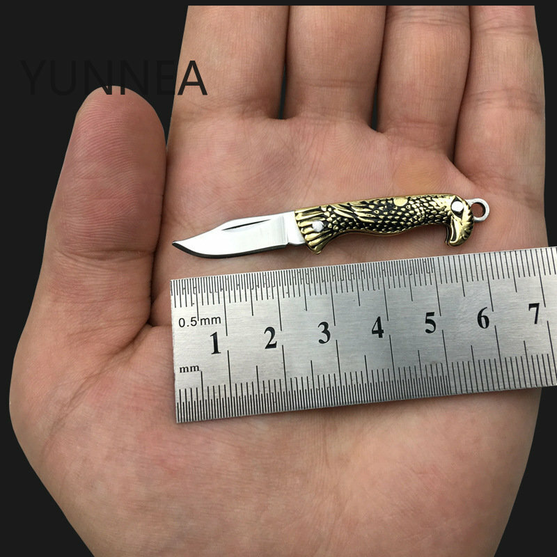 Pisau elang Mini, pisau Elang luar ruangan portabel portabel gantungan kunci pisau lipat Universal